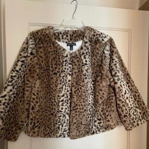 Faux Leopard Bolero